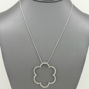 Rhinestone Flower Necklace